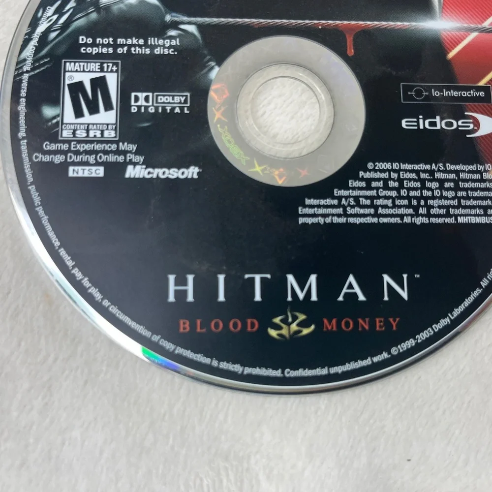 Hitman: Blood Money - Xbox DISC ONLY